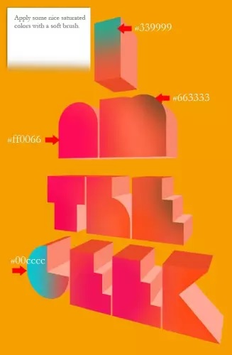 آموزش پوستر تایپوگرافی سه بعدی
